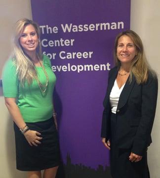 Top Prospect Group's founding partner Evelyn and Vaenessae, at NYU for an Employer luncheon