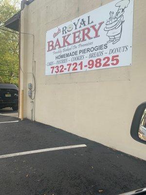 Royal Bakery sign and building