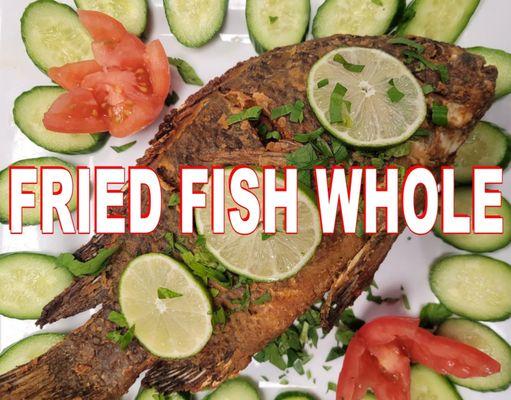 Fried whole fish