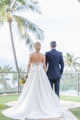 Jenny Yoo - the back detail and the way the skirt falls! Buttons allll the way down!