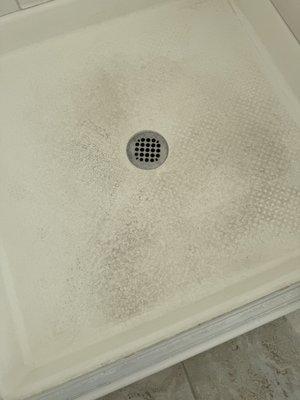 Shower pan before