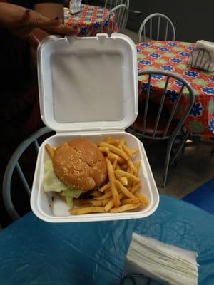 The Burgers and Fries are the bomb...at a reasonable price.