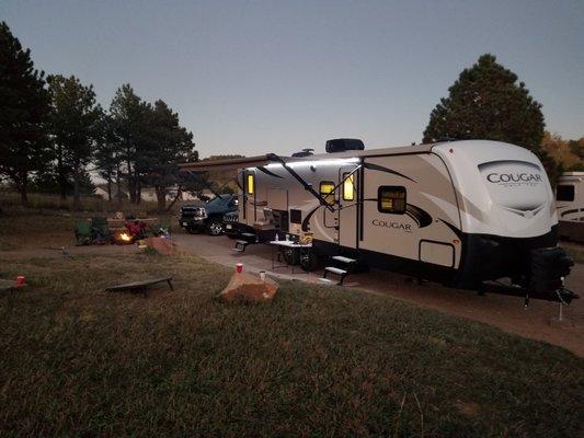 We love our Cougar Trailer from Brittney @ Century RV - Loomis Family