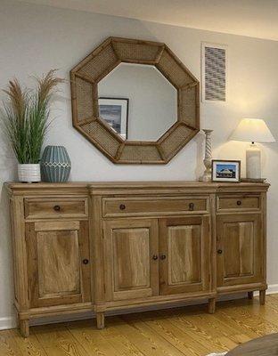 Mahogany console table