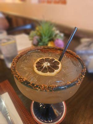 Tamarind Margarita with dried Lime