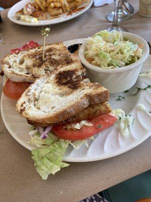 Cole slaw was homemade and not drenched in mayonnaise.  It too was as fresh as could be.