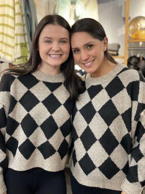 When Mom and daughter pick out the same sweater....and buy it!