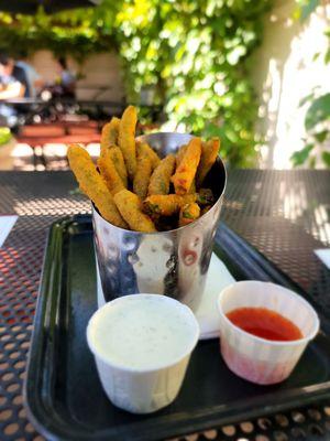 Fried green beans