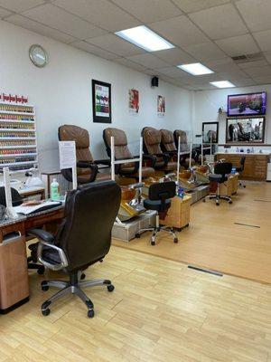 Remodel with all new pedicure chairs