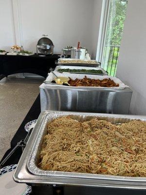 Asian Party Trays - Buffet Set Up