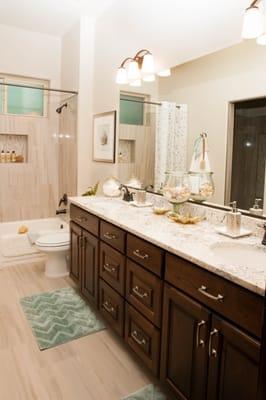 Guest Suite's Bathroom | By Dennis Miller Homes