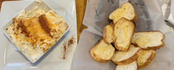 Lump Crab Dip with Toasted Bread