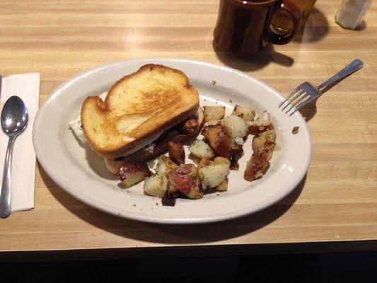 Melgie's Melt with home fries. - Not $2 worth of home fries.