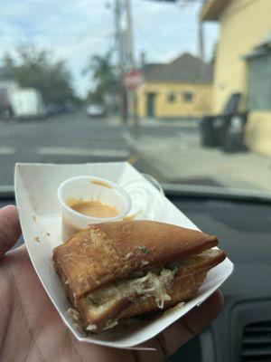 Crab beignet