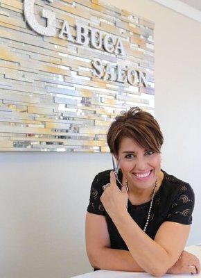 Gaby Burciaga at Gabuca Salon