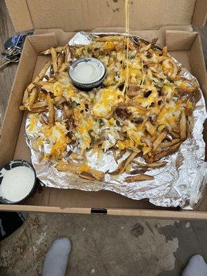 Texas cheese fries! Sooooo good.