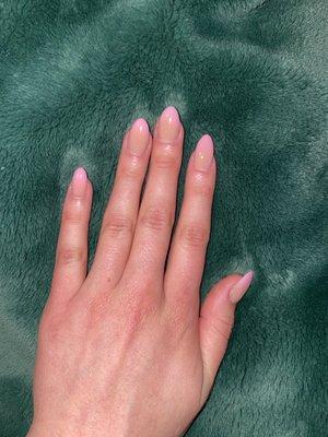 Full set with ombre pink