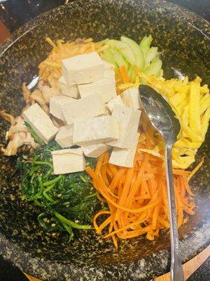 Bibimbop with tofu