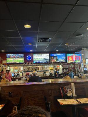 Bar area with plenty of seating