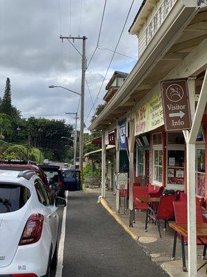 Outside Mr. Ed's Bakery