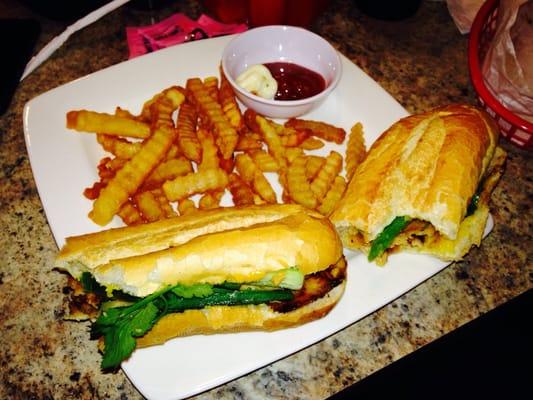 Chicken sandwich & fries