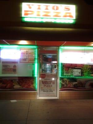 front of vitos pizza