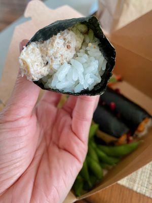 blue crab handroll