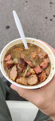 Good hearty gumbo with a lot of meat. $5.99