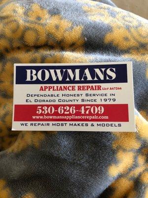 Bowmans Appliance Repair