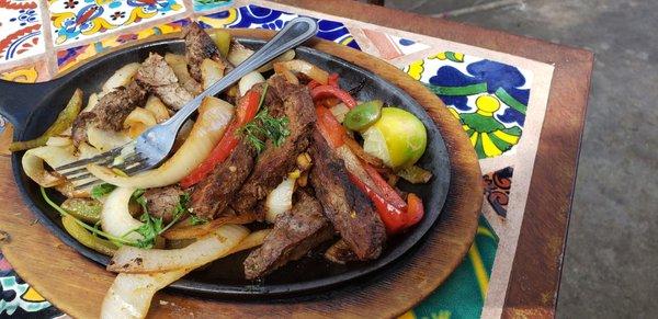 Beautifully carmelized onions, big chunks of peppers, and THAT BEEF!!!