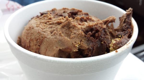 single scoop of triple chocolate cheesecake - incredible!! sooo rich :o