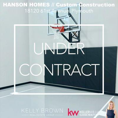 SOLD! New construction by Hanson Homes in Plymouth, Wayzata Schools. Buyers are LOVING Sport Courts!
 Kelly Brown, Realtor 
 763-416-1279