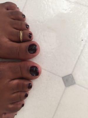 My "pedicure" from Magic Nails