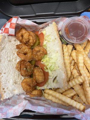 Shrimp po boy combo