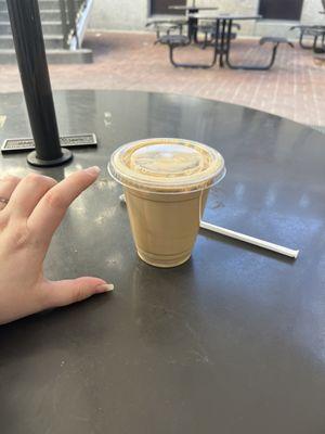 Vanilla latte $7...