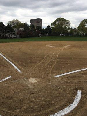 Baseball diamond.