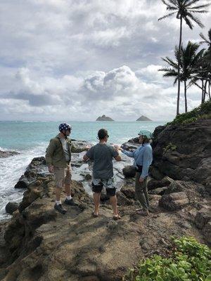 Rick explains the terrain