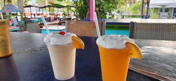 Frozen Pina Colada & Orange Creamsicle