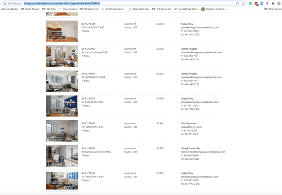 So many apartments available on their website....