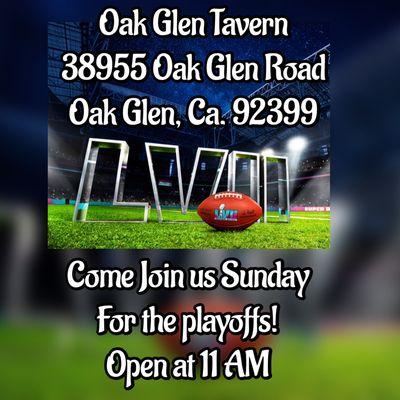 Come join us for football this Sunday