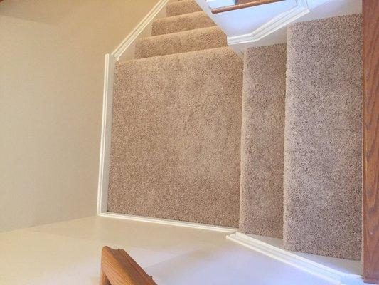 Great quality carpet on stairs of my townhome