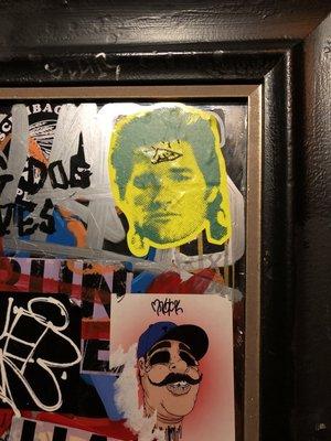 Neon Kurt Russell sticker