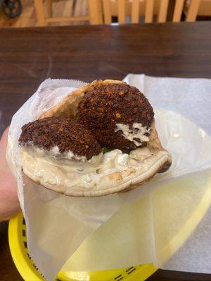 Best Falafel sandwich . When i eat from there its remind me of my country falafel sandwich