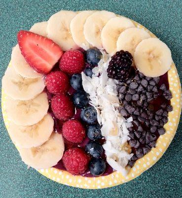 My tasty fruit bowl from above