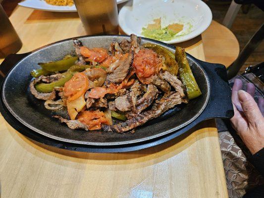 Steak fajitas