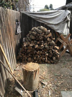 Accurate amount of quality firewood was delivered