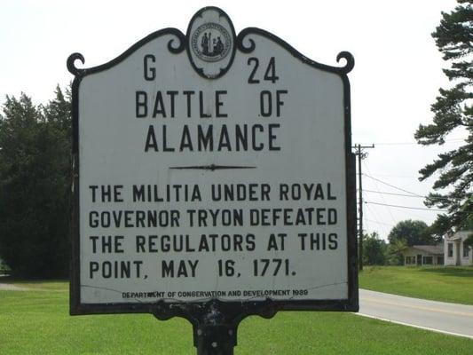 Marker at Alamance