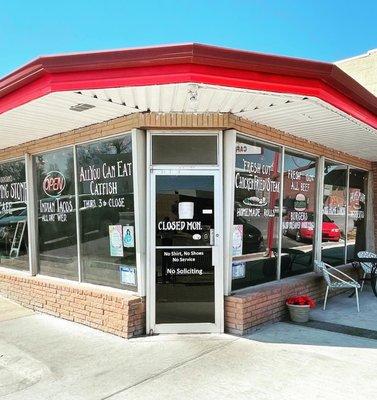 Entrance to diner