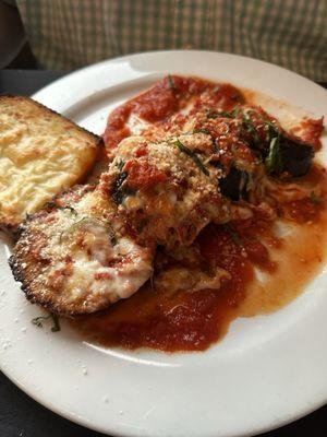 Thick cut EGGPLANT PARMIGIANO.