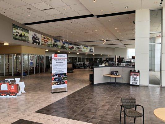 Showroom at Heiser Toyota